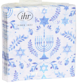Thumbnail 1: Boston International Boston International 20 Pk Hanukkah Print Napkins 