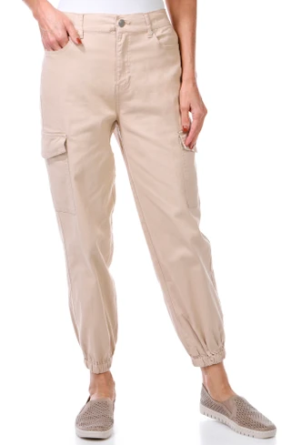 Thumbnail 1: D. Jeans D.Jeans Womens Solid Cargo Twill Joggers 