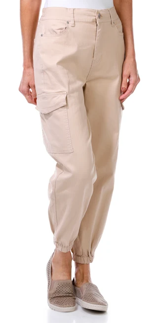 Thumbnail 4: D. Jeans D.Jeans Womens Solid Cargo Twill Joggers 