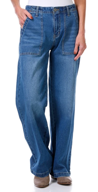 Thumbnail 4: SUPPLIES BY UNIONBAY Supplies by UNIONBAY Womens Della Wide Leg Jeans 