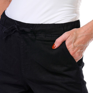 Thumbnail 2: Royalty Royalty Petite Solid Elastic Waist Bermuda Shorts 