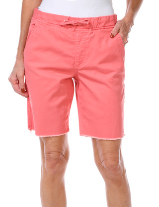 Thumbnail 1: Royalty Royalty Petite Solid Elastic Waist Bermuda Shorts 