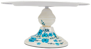 Thumbnail 3: ONE HUNDRED AND 80 DEGREE One Hundred and 80 Degrees 13.5 in Blue & White Cake Stand 