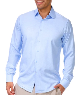 Thumbnail 2: Nautica Nautica Mens Dotted Slim Fit Performance Button Down Shirt 