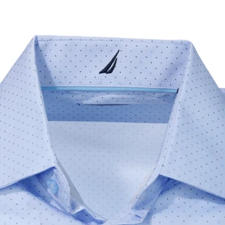 Thumbnail 4: Nautica Nautica Mens Dotted Slim Fit Performance Button Down Shirt 
