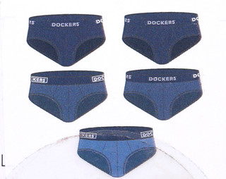 Thumbnail 2: Dockers Dockers Mens 5 pk Solid Cotton Briefs 