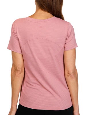 Thumbnail 2: RBX RBX Women's Active Short Sleeve Jacquard Mesh Top 