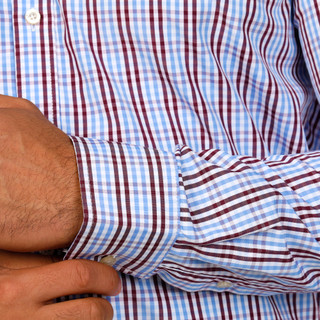 Thumbnail 4: CHAPS Chaps Mens Long Sleeve Button Down Plaid Slim Fit Shirt 