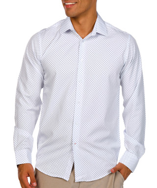 Thumbnail 1: Nautica Nautica Men's Solid Long Sleeve Buttoned Shirt 