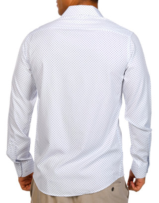 Thumbnail 2: Nautica Nautica Men's Solid Long Sleeve Buttoned Shirt 