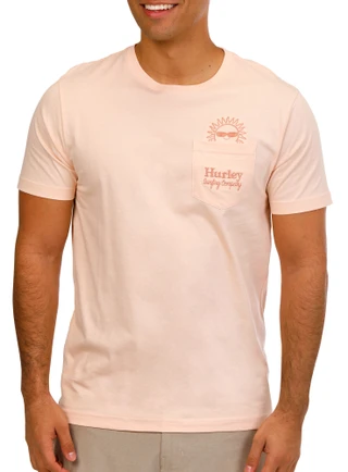 Thumbnail 1: Hurley Hurley Mens Hoola Peekaboo Short Sleeve Cotton T-Shirt 