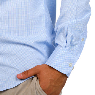 Thumbnail 4: CHAPS Chaps Mens Long Sleeve Button Down Plaid Slim Fit Shirt 
