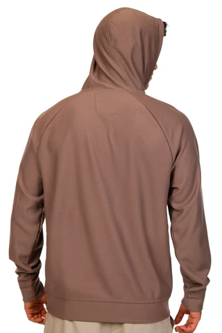 Thumbnail 3: REEL LEGENDS Reel Legends Mens Long Sleeve Waffle Hoodie 