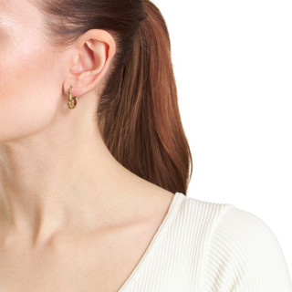 Thumbnail 2: ATHRA Athra 17 mm Gold Filigree Hoop Earrings 