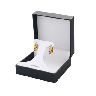 Thumbnail 4: ATHRA Athra 17 mm Gold Filigree Hoop Earrings 
