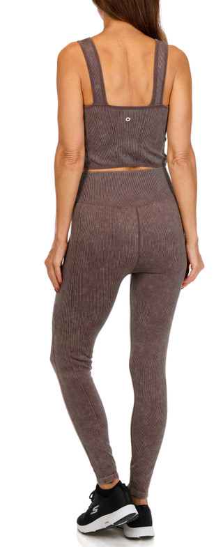 Thumbnail 2: Harmony Balance Harmony Balance Womens Active 2 Pc Ribbed Leggings Set 
