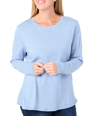 Thumbnail 2: Blue Sol Blue Sol Womens Solid Luxey Long Sleeve Top 