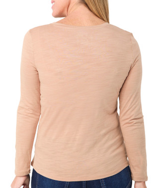 Thumbnail 3: Blue Sol Blue Sol Womens Solid Luxey Long Sleeve Top 