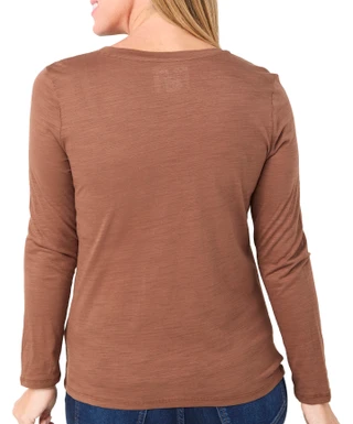 Thumbnail 6: Blue Sol Blue Sol Womens Solid Luxey Long Sleeve Top 