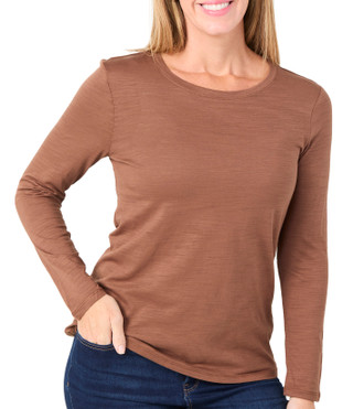 Thumbnail 4: Blue Sol Blue Sol Womens Solid Luxey Long Sleeve Top 