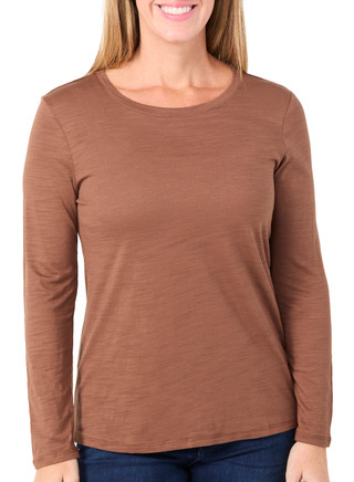 Thumbnail 2: Blue Sol Blue Sol Womens Solid Luxey Long Sleeve Top 