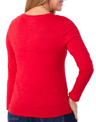 Thumbnail 2: Blue Sol Blue Sol Womens Solid Luxey Long Sleeve Top 