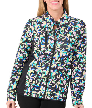 Thumbnail 3: Stella Parker Stella Parker Print Full Zip Long Sleeve Jacket 