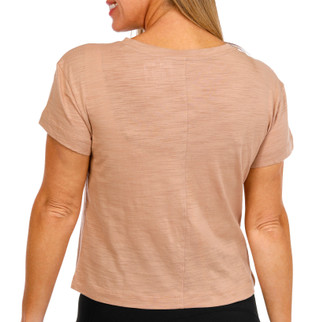 Thumbnail 2: Blue Sol Blue Sol Womens Solid Luxey Short Sleeve Crop Top 