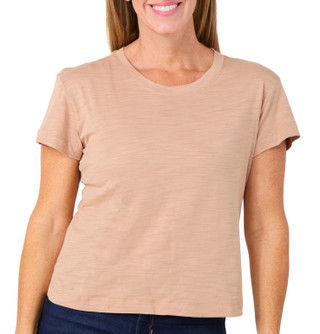 Thumbnail 1: Blue Sol Blue Sol Womens Solid Luxey Short Sleeve Crop Top 