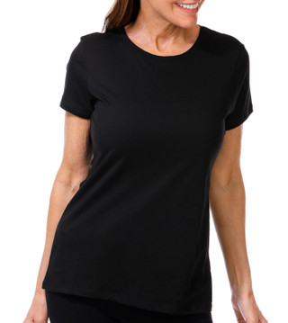 Thumbnail 1: ELIE TAHARI Elie Tahari Womens Short Sleeve Solid Crew Top 