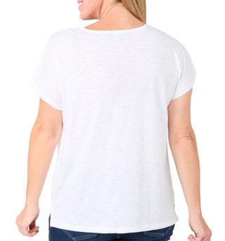 Thumbnail 2: Grace Grace Womens Floral Print Dolman Cap Sleeve Top 