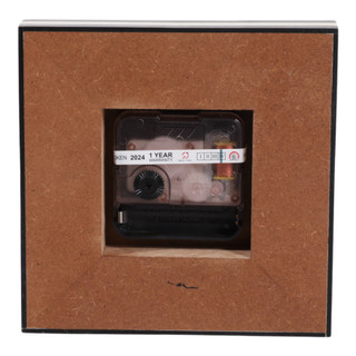 Thumbnail 4: Sagebrook Home Sagebrook Home 5 in Square Striped Clock Home Accent 