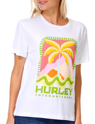 Thumbnail 4: Hurley Hurley Juniors Palm Tree Graphic Tee 