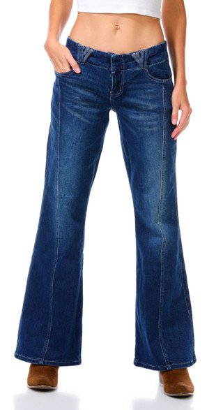 Thumbnail 1: Almost Famous Almost Famous Juniors Low Rise Flare Jeans 
