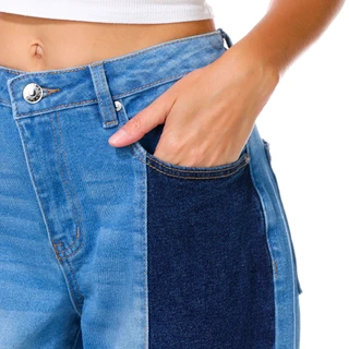 Thumbnail 2: Madden Girl Madden Girl Juniors Two Tone Barrel Jeans 