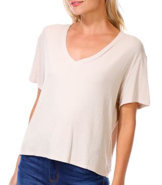 Thumbnail 2: Pink Rose Pink Rose Juniors 2 Pk Solid Short Sleeve Tops 
