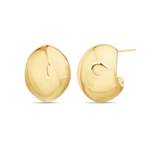 Thumbnail 1: AQUAMIR Aquamir Waterproof Chunky Half Hoop Stud Earrings 