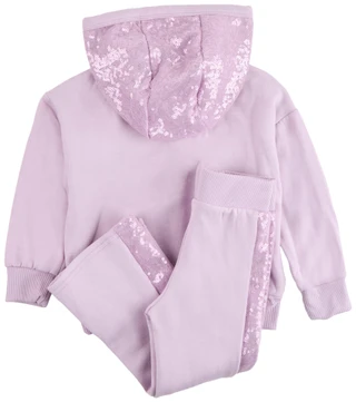 Thumbnail 2: 90 DEGREE BY REFLEX 90 Degree By Reflex Toddler Girls 2 Pc Sequin Hoodie Set 