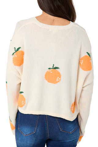 Thumbnail 2: MOON & MADISON Moon & Madison Juniors V Neck Orange Pullover 