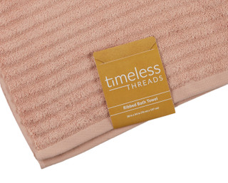 Thumbnail 2: TIMELESS THREADS Timeless Threads Ribbed Bath Towel 