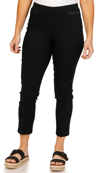 Thumbnail 1: 89th & Madison 89th + Madison Petite Moto Zipper Pocket Pants 