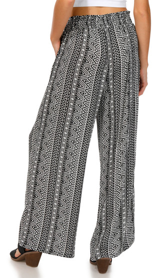 Thumbnail 2: No Comment No Comment Juniors Smocked Waist Aztec Print Pants 