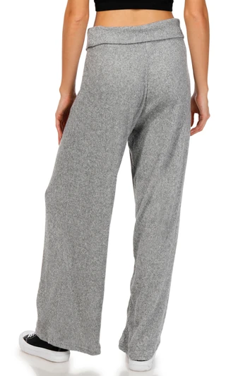 Thumbnail 2: No Comment No Comment Juniors Hacci Ribbed Flare Pants 