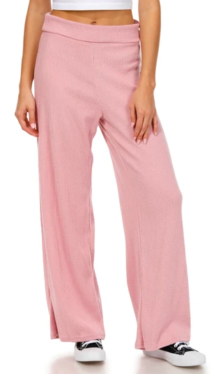 Thumbnail 1: No Comment No Comment Juniors Hacci Ribbed Flare Pants 