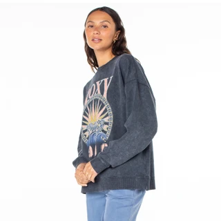 Thumbnail 3: ROXY Roxy Juniors Lineup Oversized Crewneck Sweatshirt 