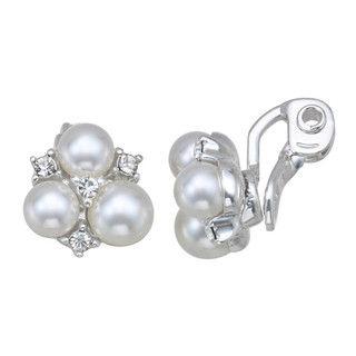 Thumbnail 1: You're Invited You're Invited Pearl Stud Clip On Earrings 