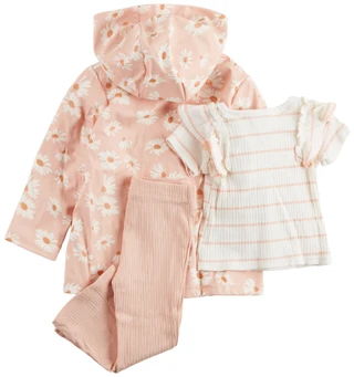 Thumbnail 2: RACHEL ZOE Rachel Zoe Toddler Girls 3 pc Floral Raincoat Set 
