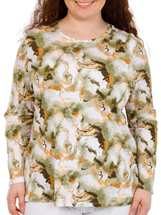 Thumbnail 1: Blue Sol Women's Plus Long Sleeve Luxey Top 