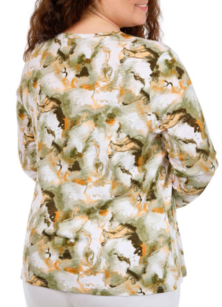 Thumbnail 4: Blue Sol Women's Plus Long Sleeve Luxey Top 
