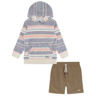 Thumbnail 1: Quiksilver Quiksilver Little Boys 2 Pc Red Hoody Sleeve & Short Set 